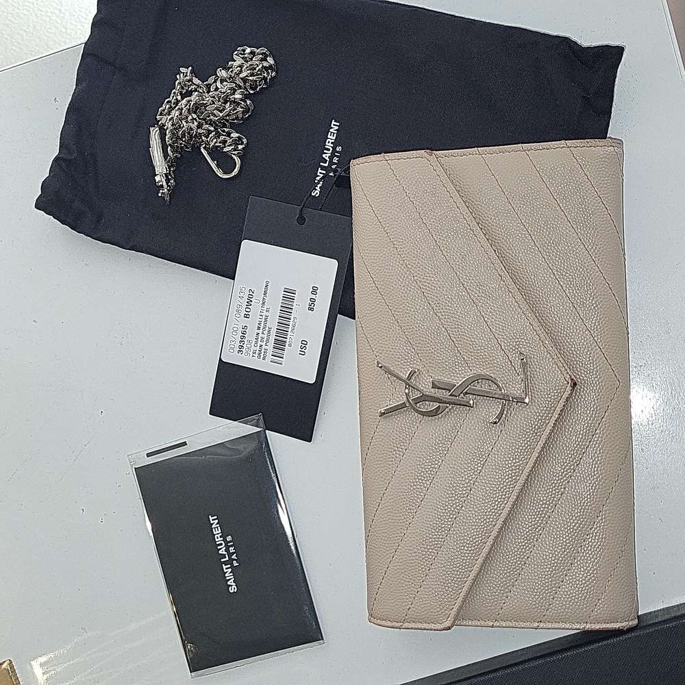 Yves Saint Laurent Chain Wallet